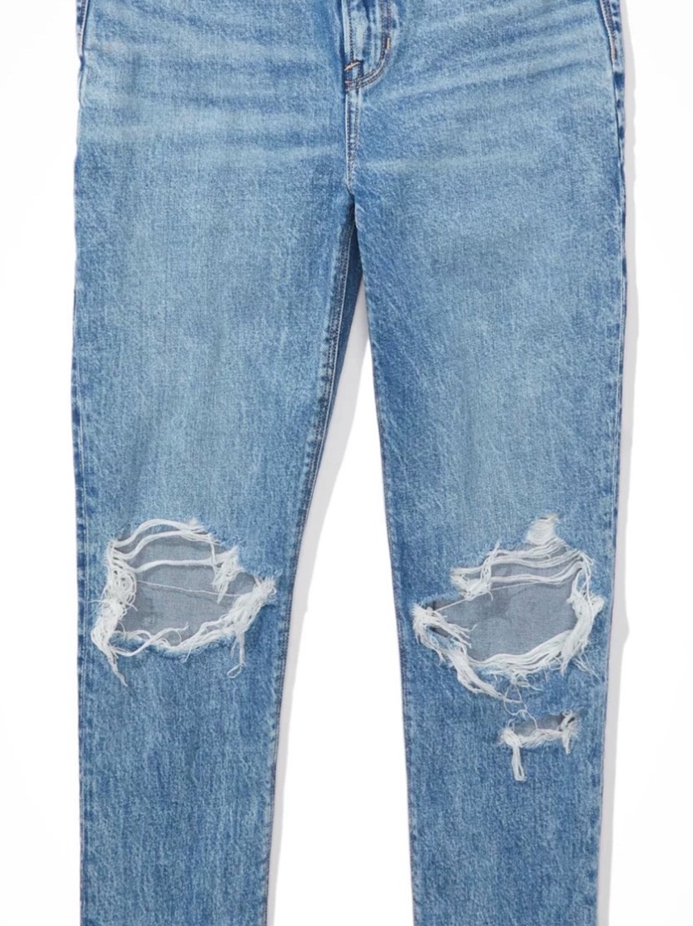 American Eagle Outfitters Light Blue Distressed Boot Cut Jeans